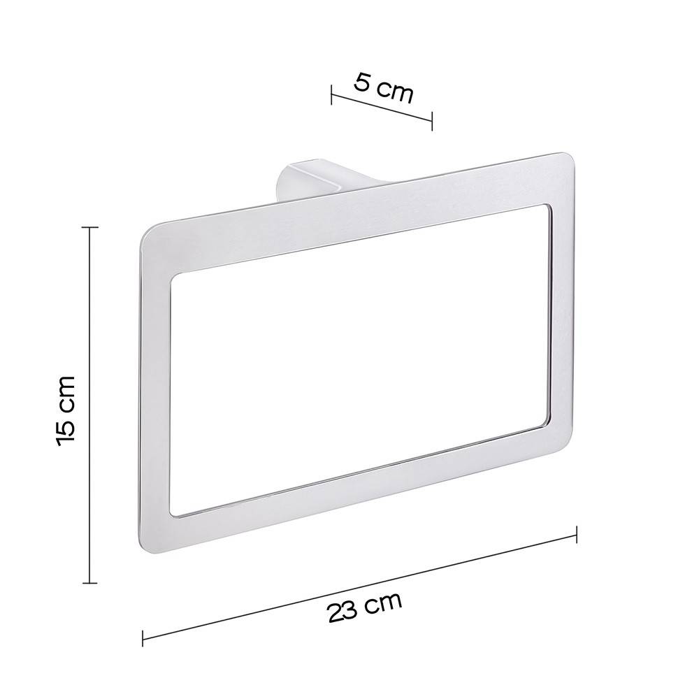 Portasalviette GEDY linea Pirenei ad anello Cromato