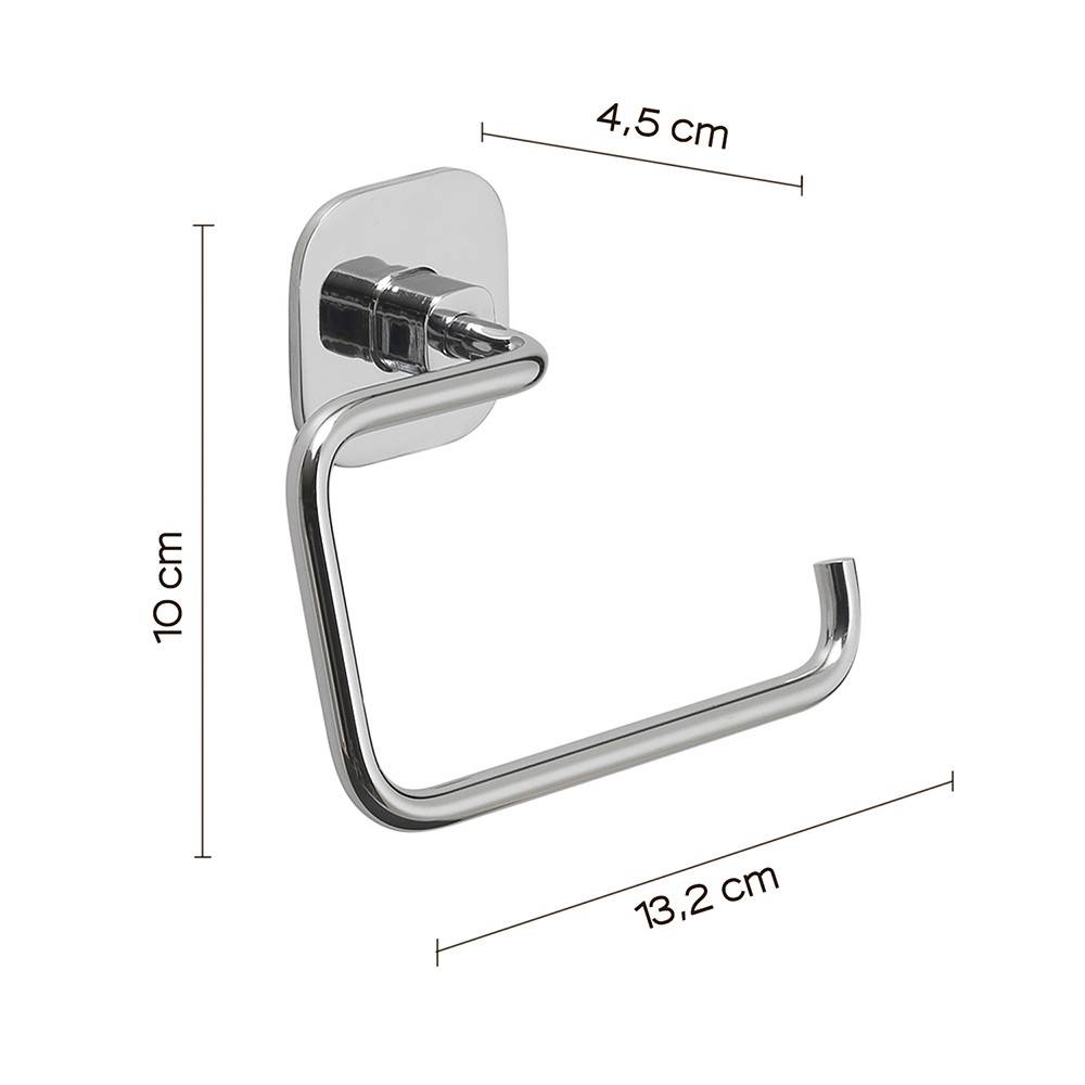 Portarotolo a muro Gedy in acciaio inox e cromall serie Teide