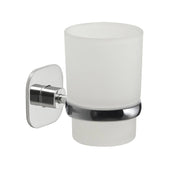 Portaspazzolini a muro GEDY linea Teide in acciaio Cromato