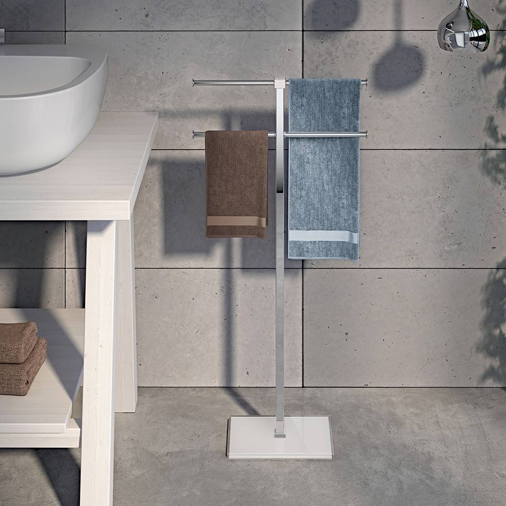 Piantana portasalviette GEDY linea Raimbow a 4 bracci colore Bianco