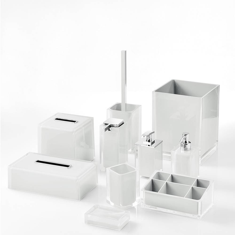 Portasapone d' appoggio GEDY linea Rainbow in resina colore Bianco