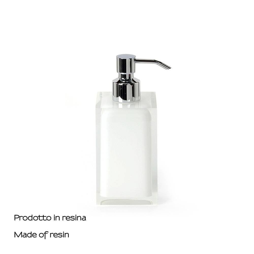 Dosasapone d' appoggio GEDY linea Rainbow in resina colore Bianco