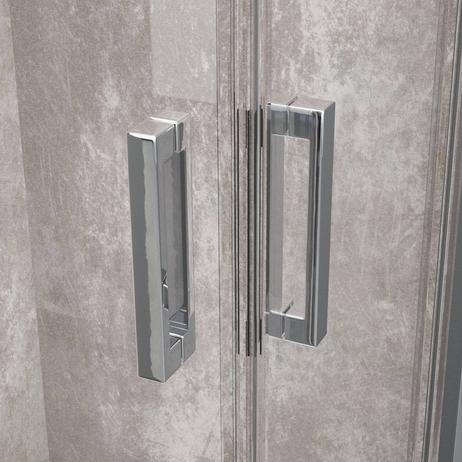 Box doccia Style profilo cromato trasparente 70x70cm da 6mm