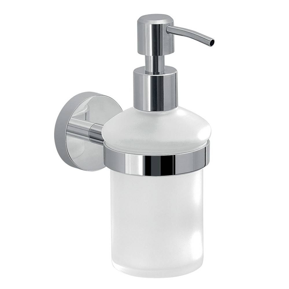 Set portaspazzolini e dosasapone da muro Gedy linea Eros cromato