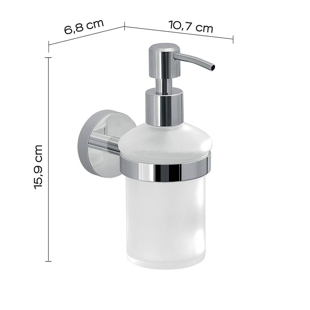 Set portaspazzolini, dosasapone e portasapone da muro Gedy linea Eros cromato