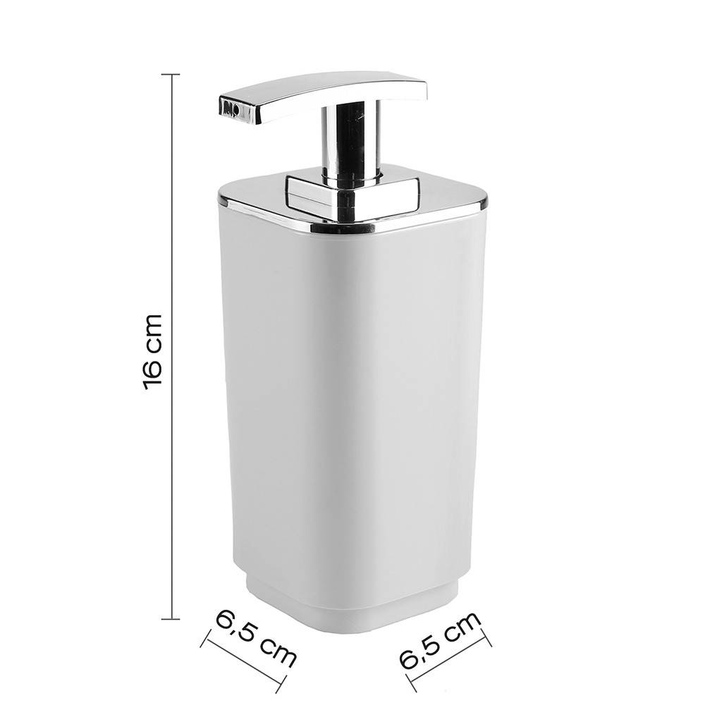 Set portaspazzolini, dosasapone e portasapone d' appoggio Gedy linea Seventy bianco