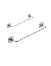 Set 2 portasalviette di GEDY linea Teide cromato