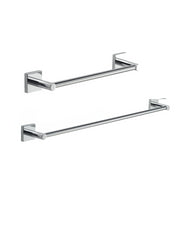 Set 2 portasalviette di GEDY linea Fuji cromato