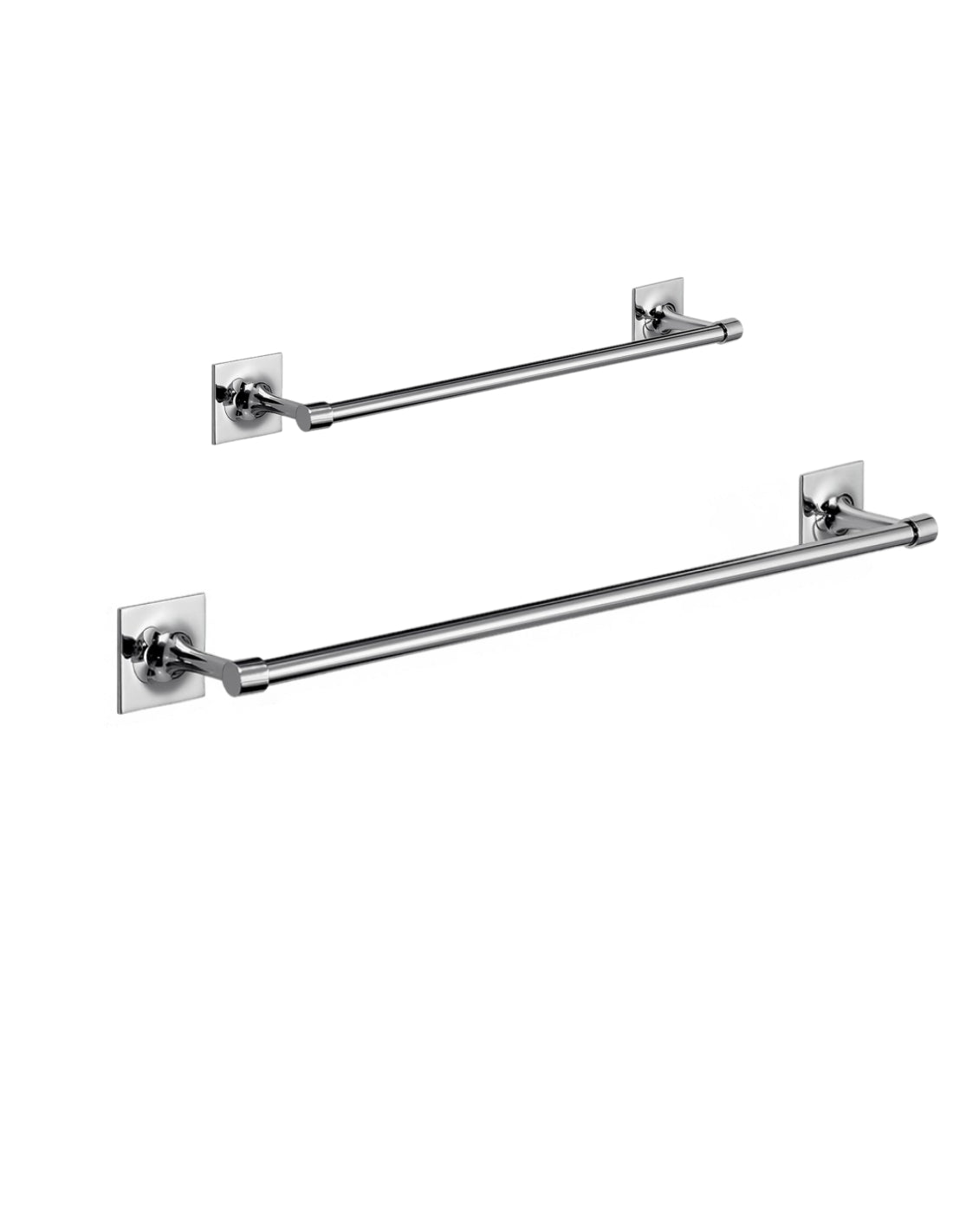 Set 2 portasalviette di GEDY linea Wizard cromato