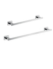 Set 2 portasalviette di GEDY linea Atena cromato