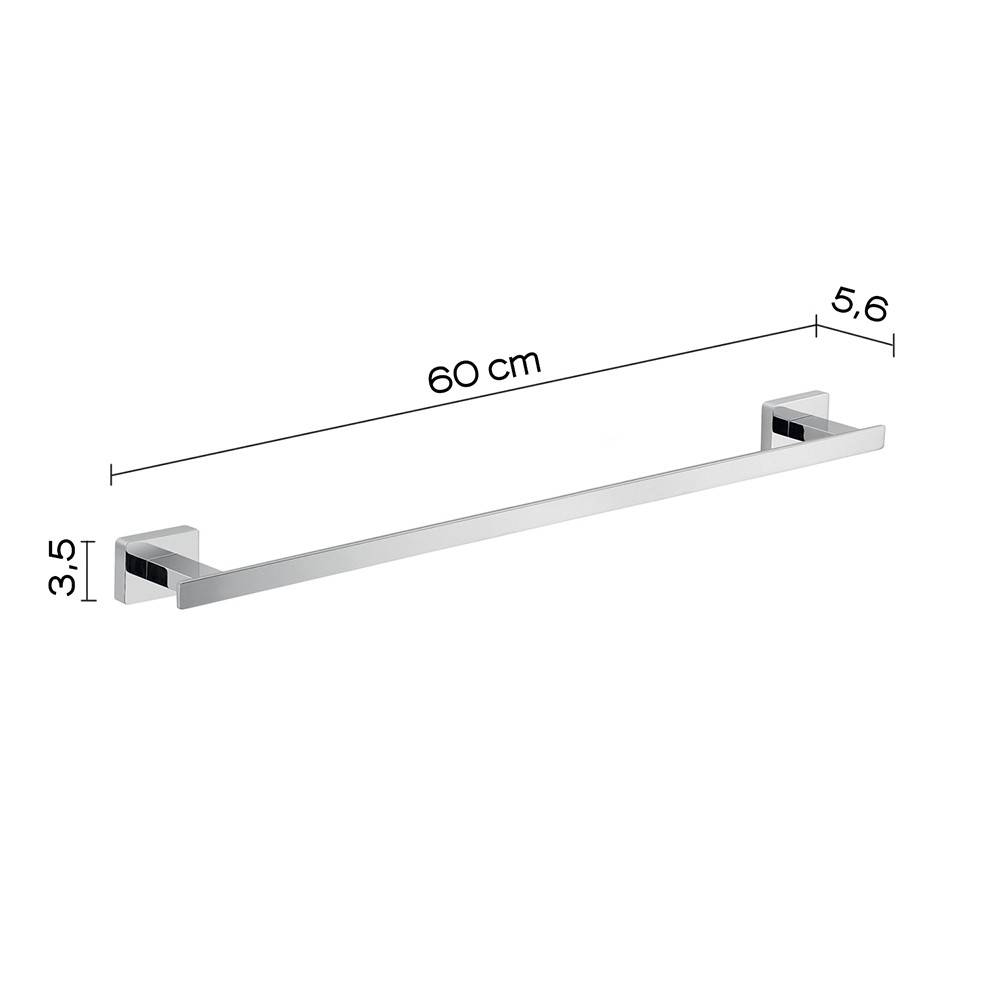 Set 2 portasalviette di GEDY linea Atena cromato