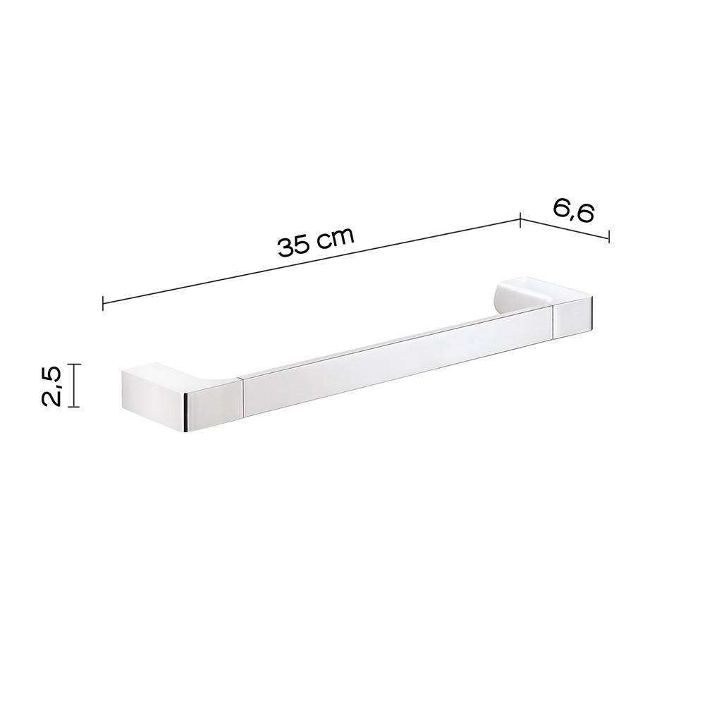 Set 2 portasalviette di GEDY linea Pirenei cromato