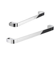 Set 2 portasalviette/maniglione di GEDY linea Outline cromato