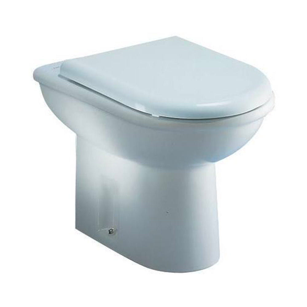 Sedile MDF poliesterato clodia bianco - chiusura normale — SEBA