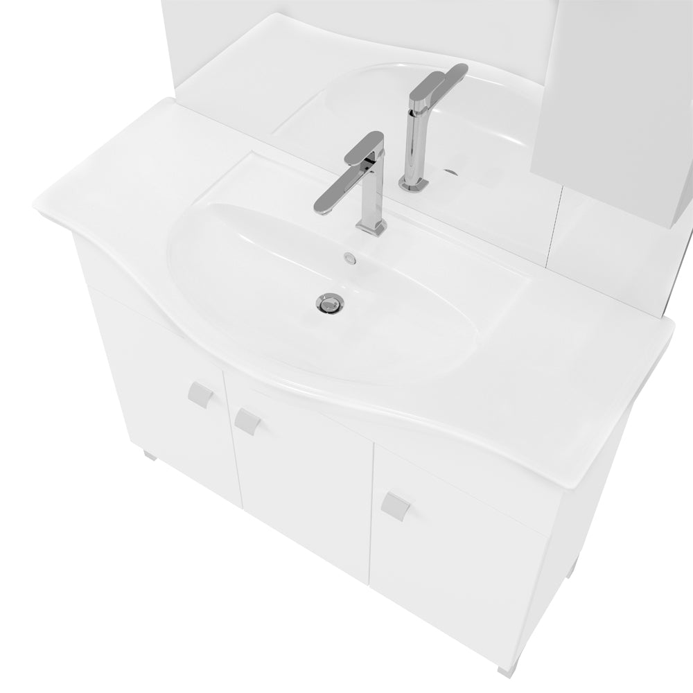 Composizione mobile da bagno Beta105 bianco lucido — Savini Due