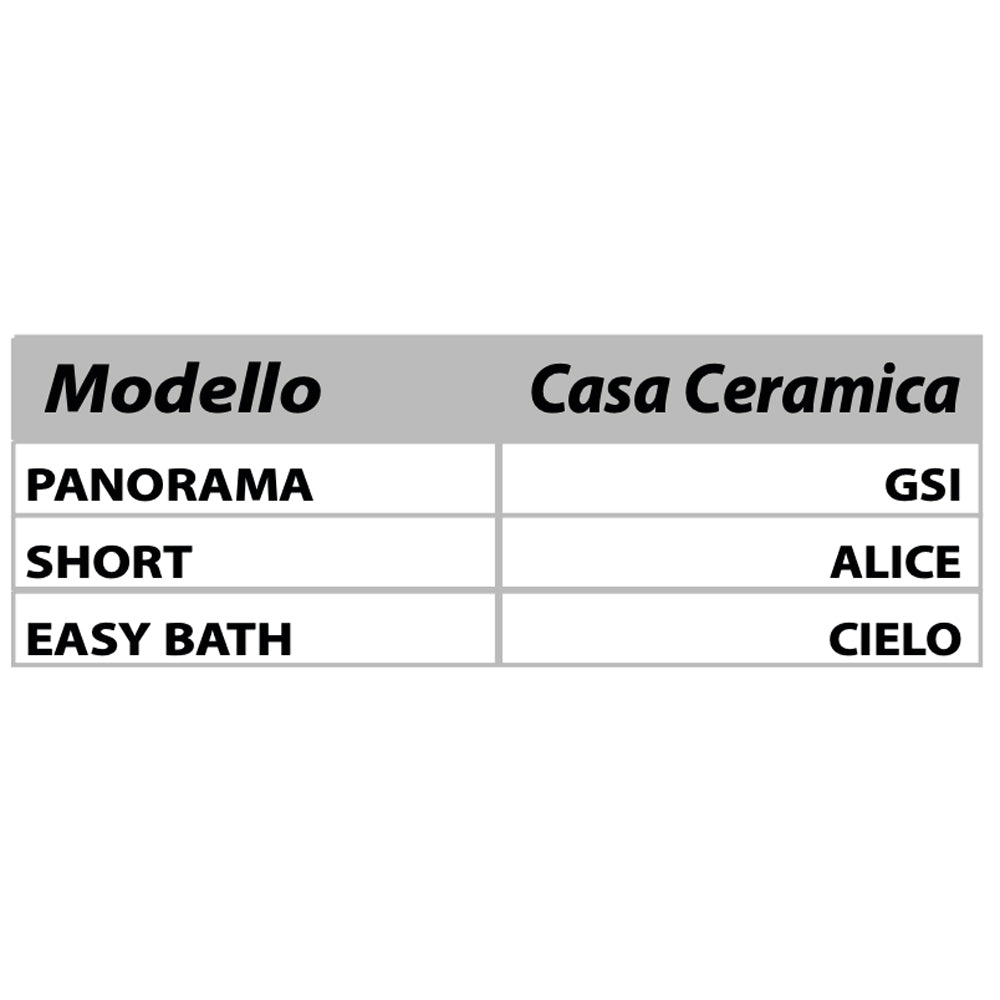 Sedile termoindurente short bianco - chiusura rallentata — SEBA