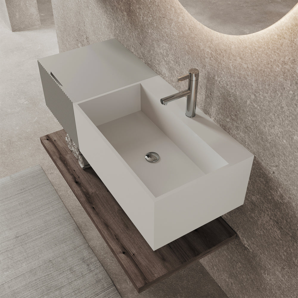 Lavabo serie roma bianco opaco — Savini Due
