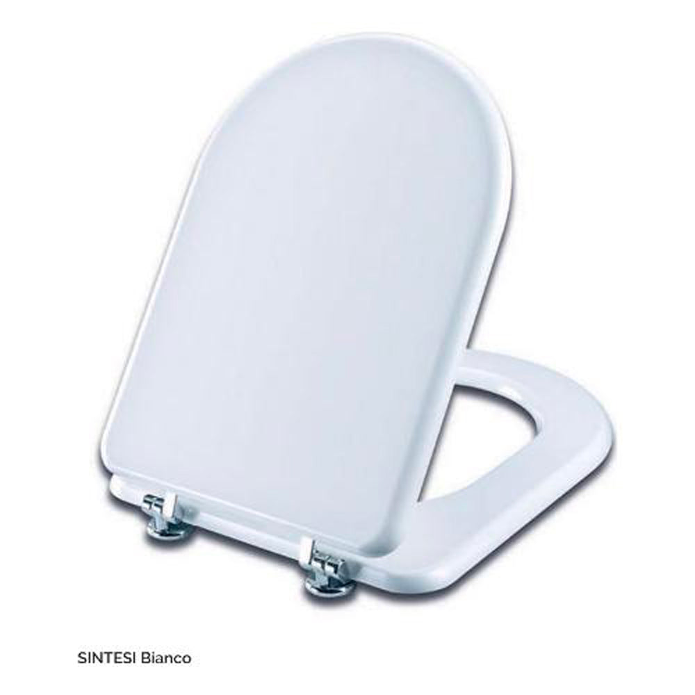 Sedile MDF poliesterato sintesi bianco - chiusura normale — SEBA