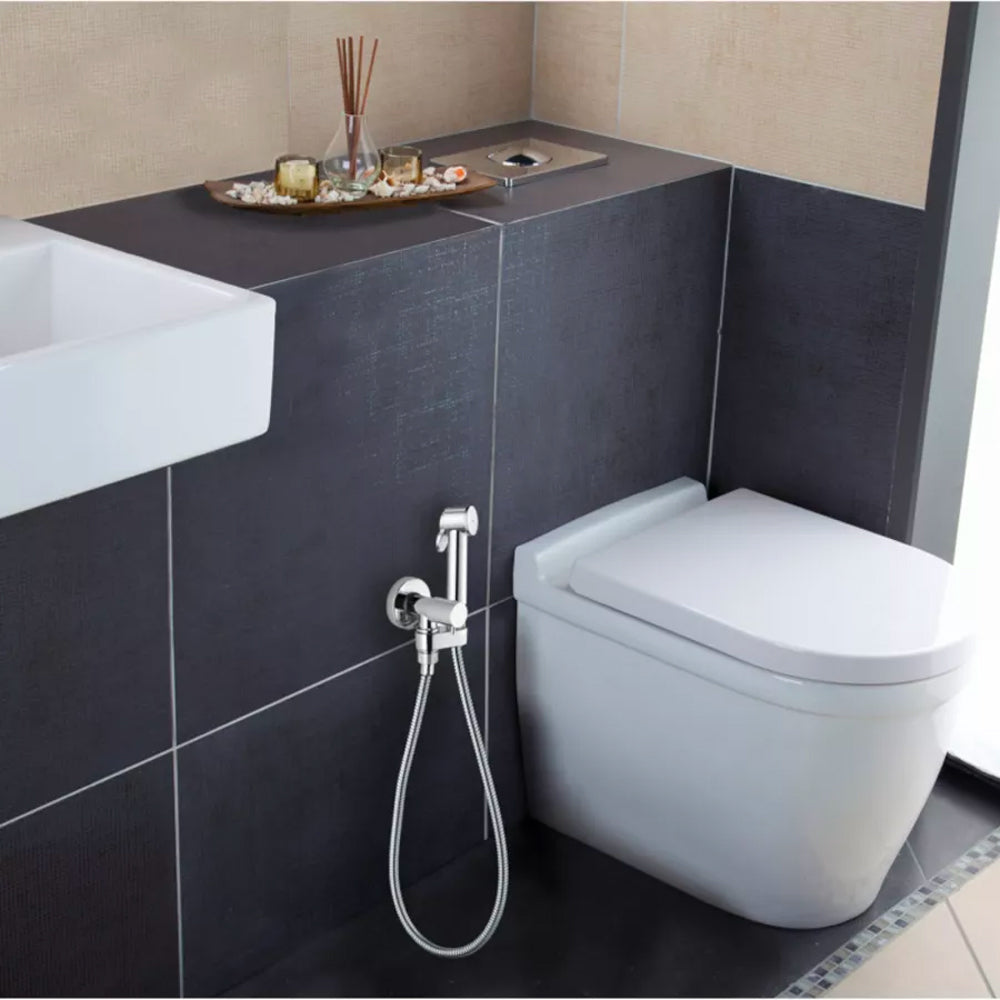 Doccetta shut-off cromo 1/2" saraby - ottone tonda
