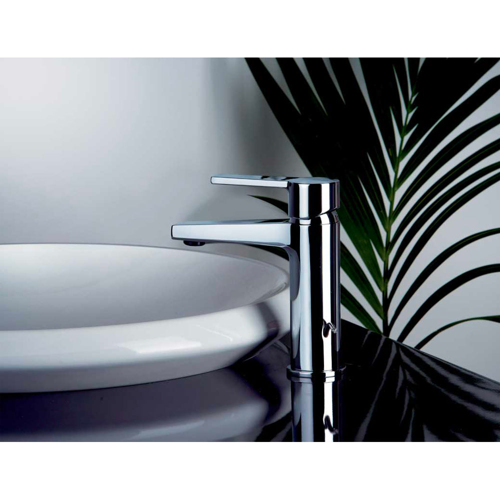 Miscelatore lavabo le MANS" con sistema energy saving cromo + piletta 1"1/4 — Paini