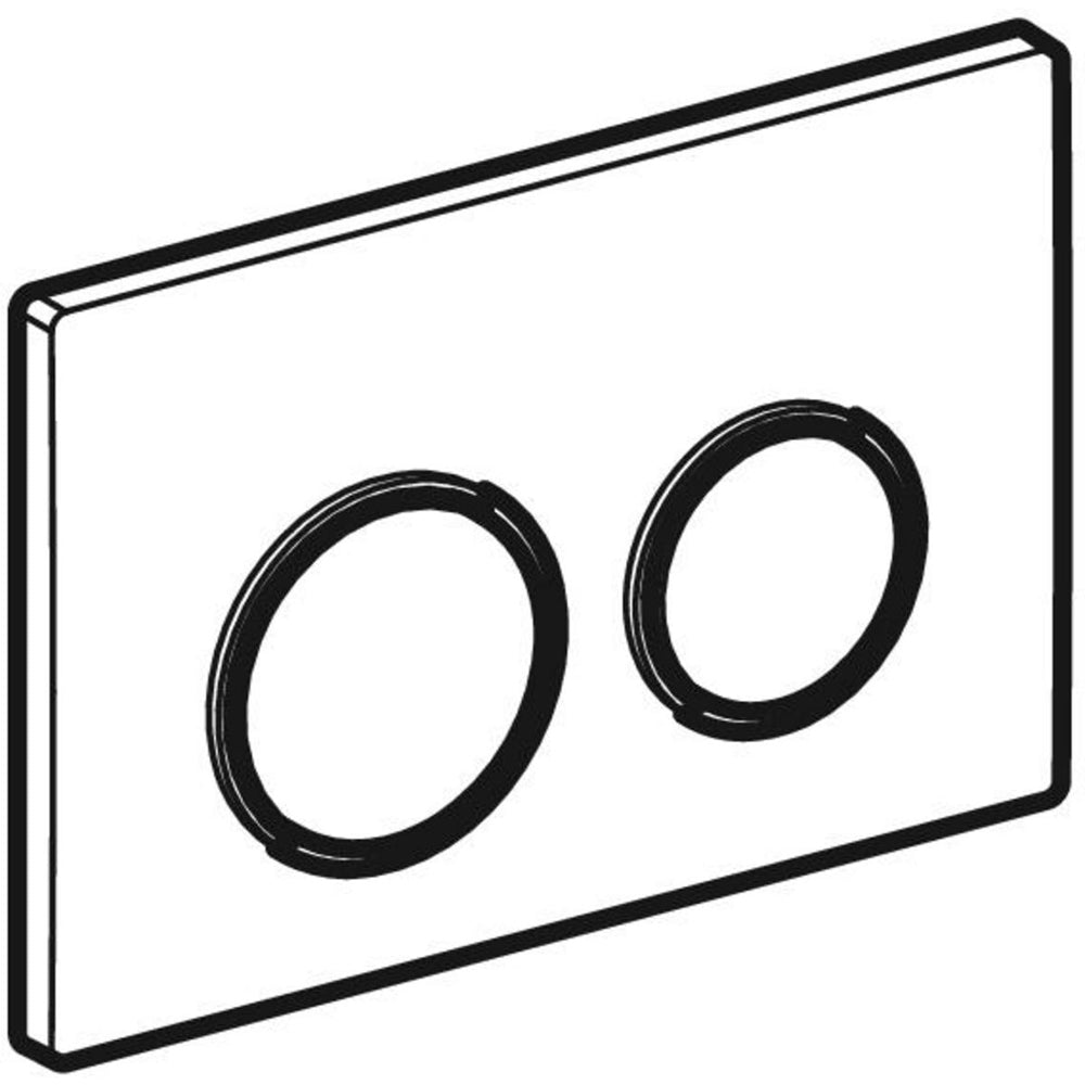 Placca di comando omega 20" satinato /Cromato /Satinato* — Geberit