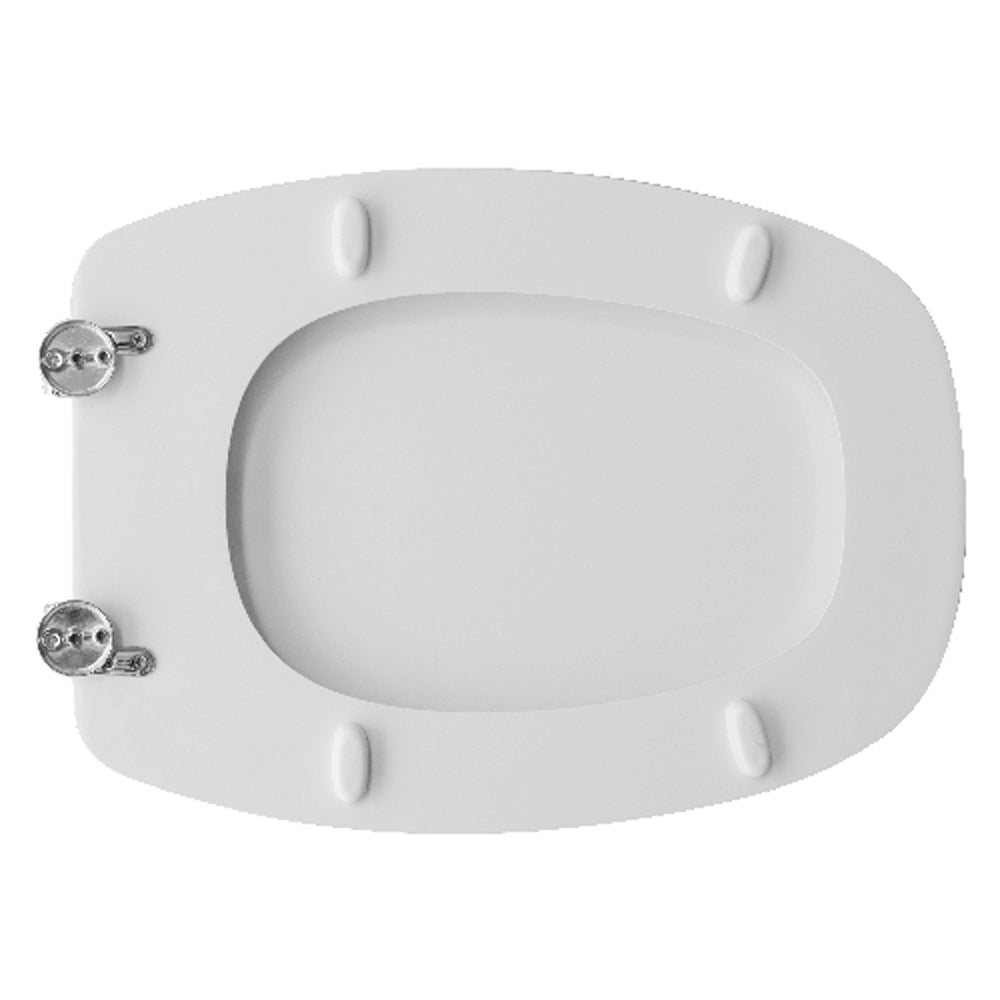 Sedile MDF poliesterato italica bianco - chiusura normale — SEBA