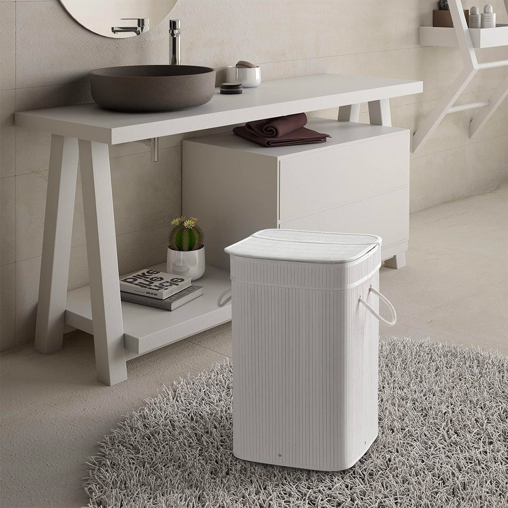 Cesto portabiancheria Tatami bianco — GEDY