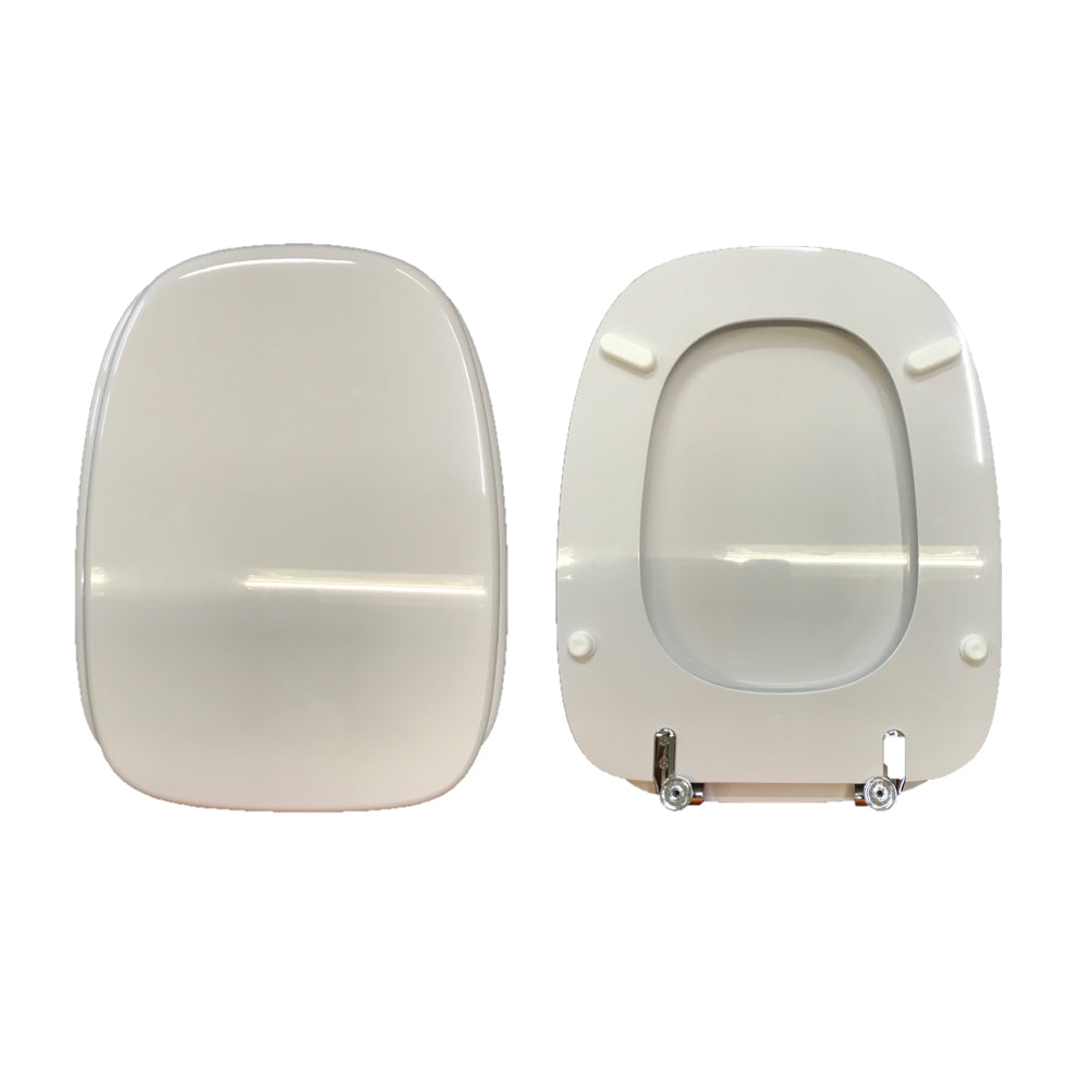 Sedile MDF poliesterato square bianco - chiusura normale — SEBA