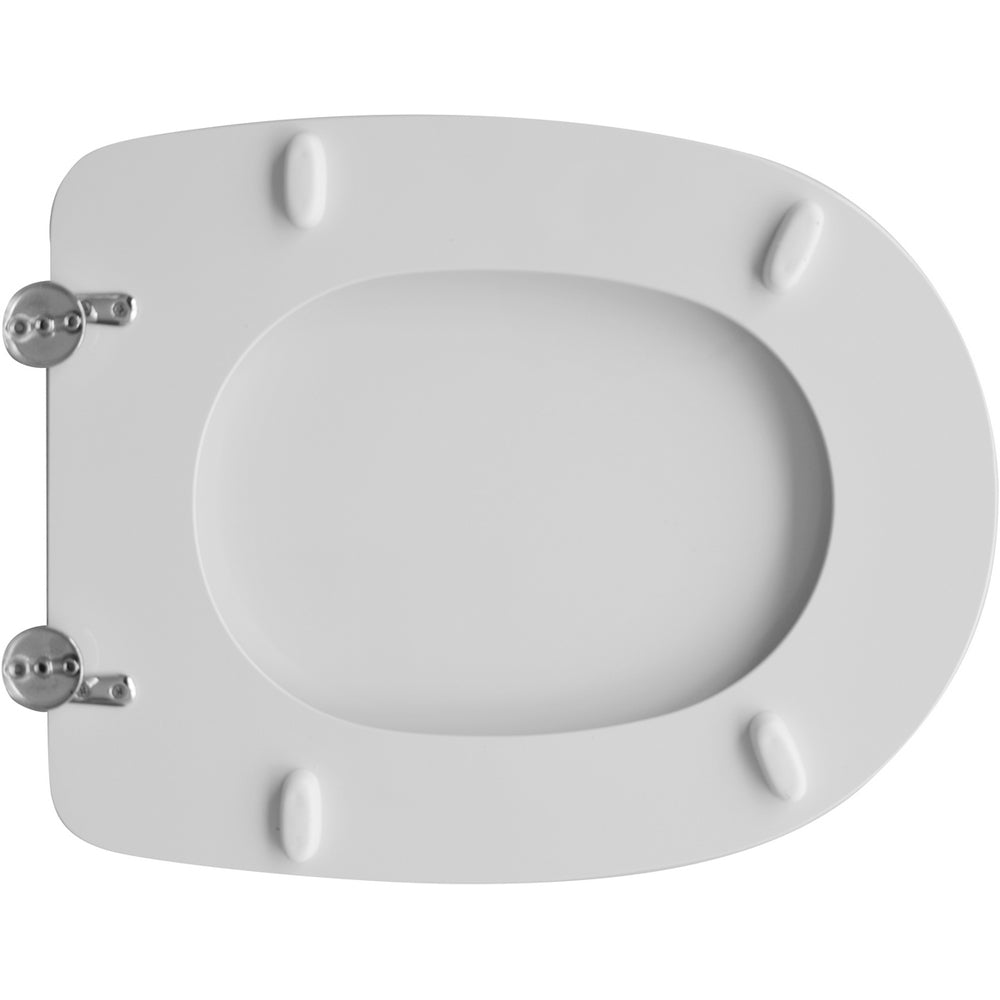 Sedile MDF poliesterato afrodite bianco - chiusura normale — SEBA