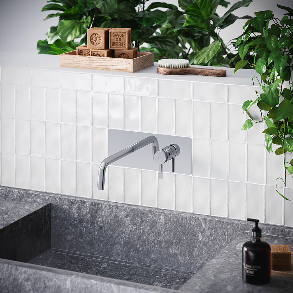 Bocca a muro Stick miscelatore lavabo ad incasso — Paffoni