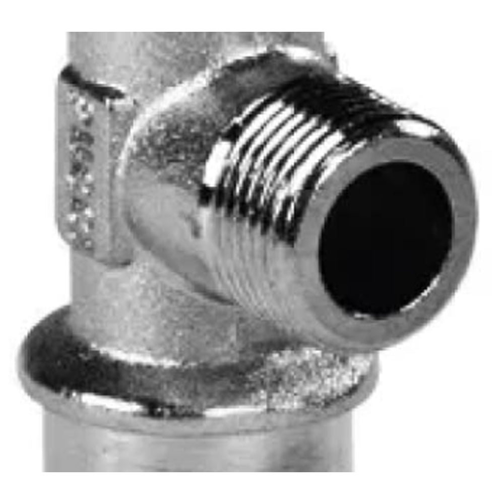 Rubinetto d'arresto in ottone con supporto per cassetta Sara e Eco 1/2"M x 3/8"M — Pucci