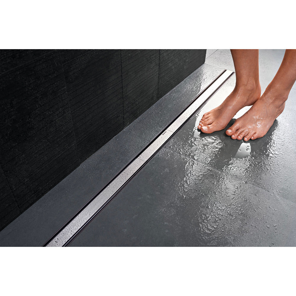 Canalina doccia cleanline 20" l. 30-130 cm - acciaio INOX spazzolato — Geberit