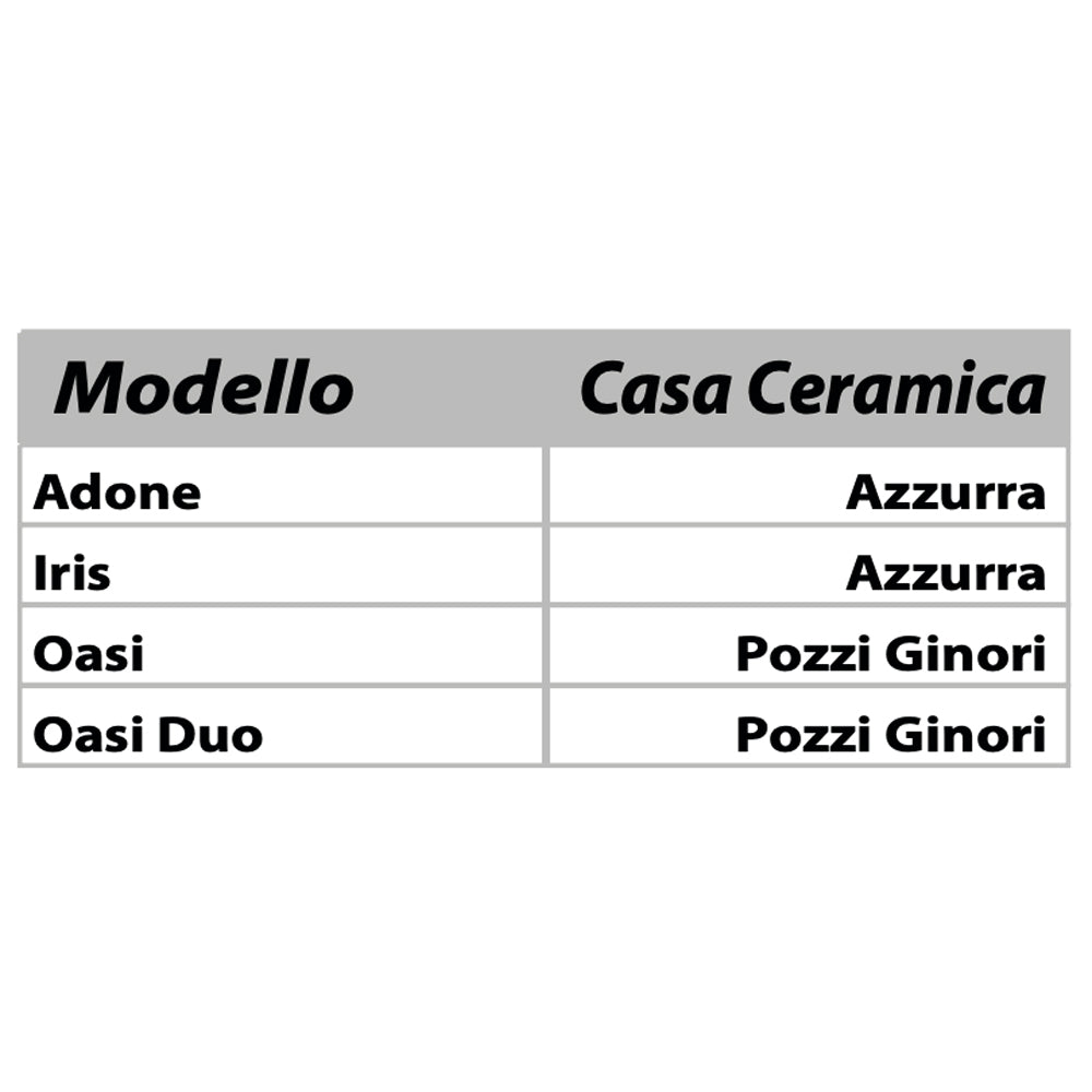 Sedile MDF poliesterato oasi bianco - chiusura normale — SEBA