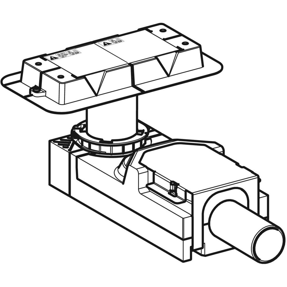Sifone per canalina doccia Cleanline per massetto H.90-220 mm — Geberit
