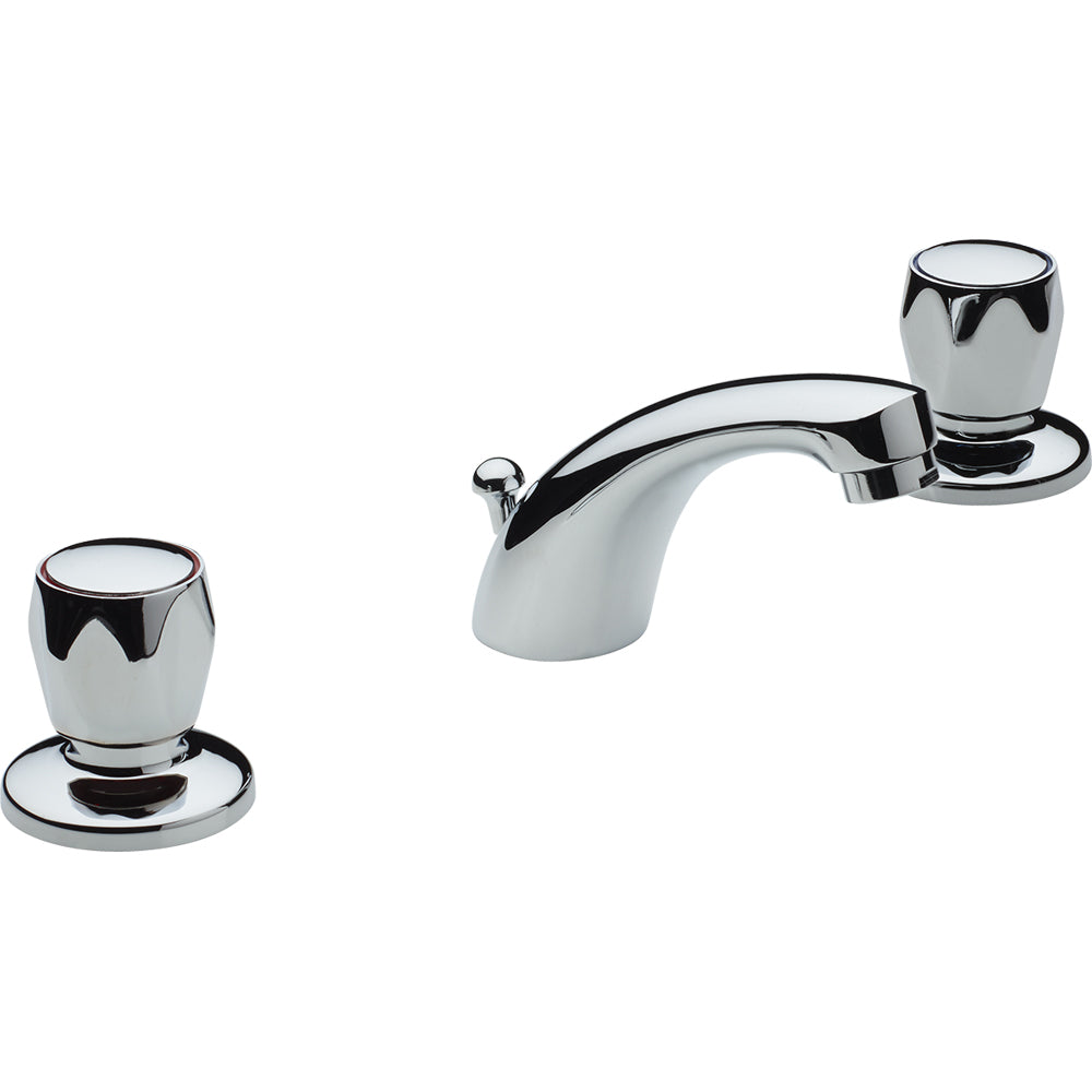 Batteria lavabo tradizionale a tre fori cromo + piletta 1"1/4 — Fromac
