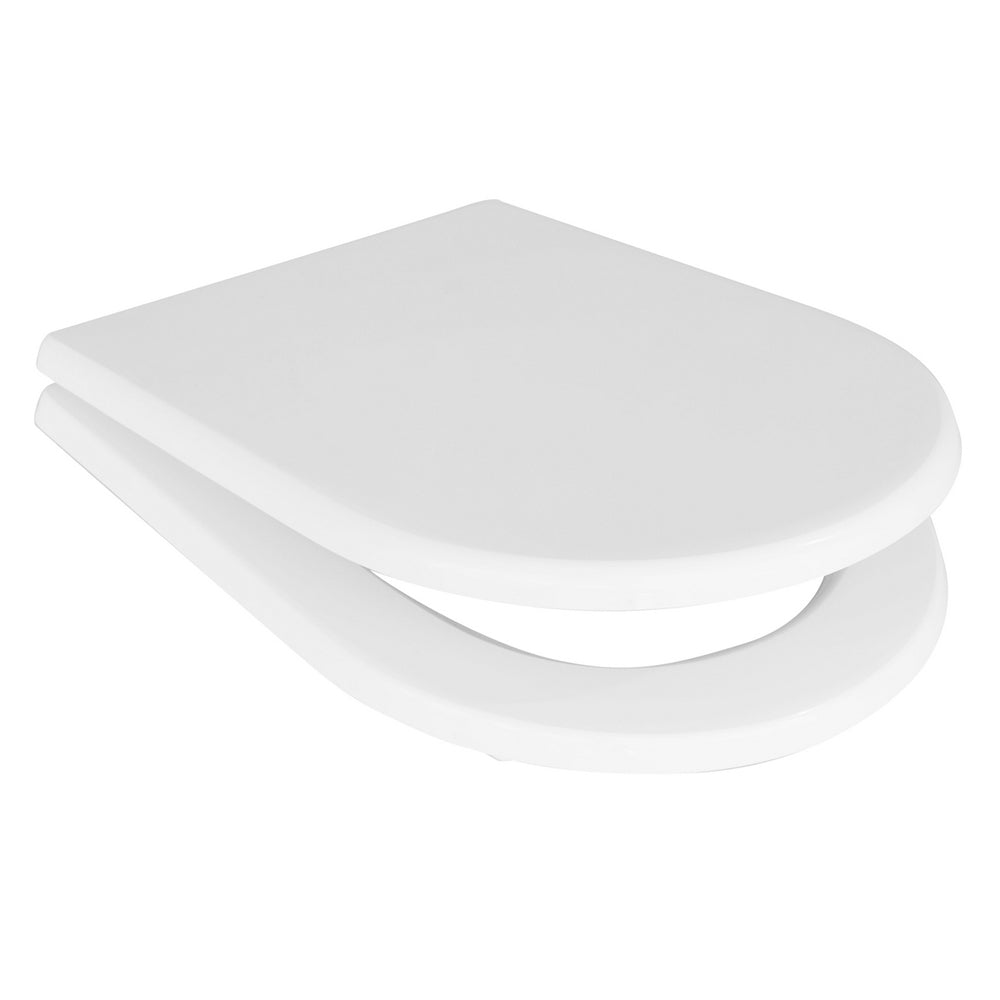Sedile MDF poliesterato rubino 2 bianco - chiusura normale — SEBA