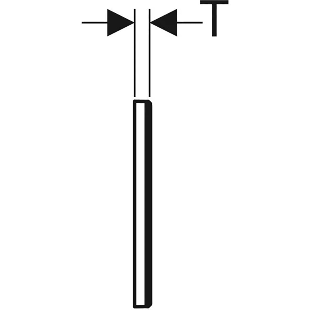 Placca di comando cieca Sigma bianco — Geberit