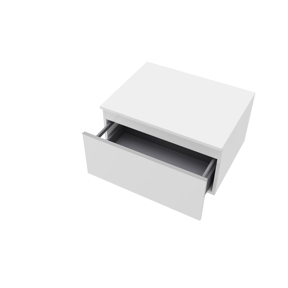 Cassetto sospeso aperto Albatros bianco opaco 80 cm — Savini Due