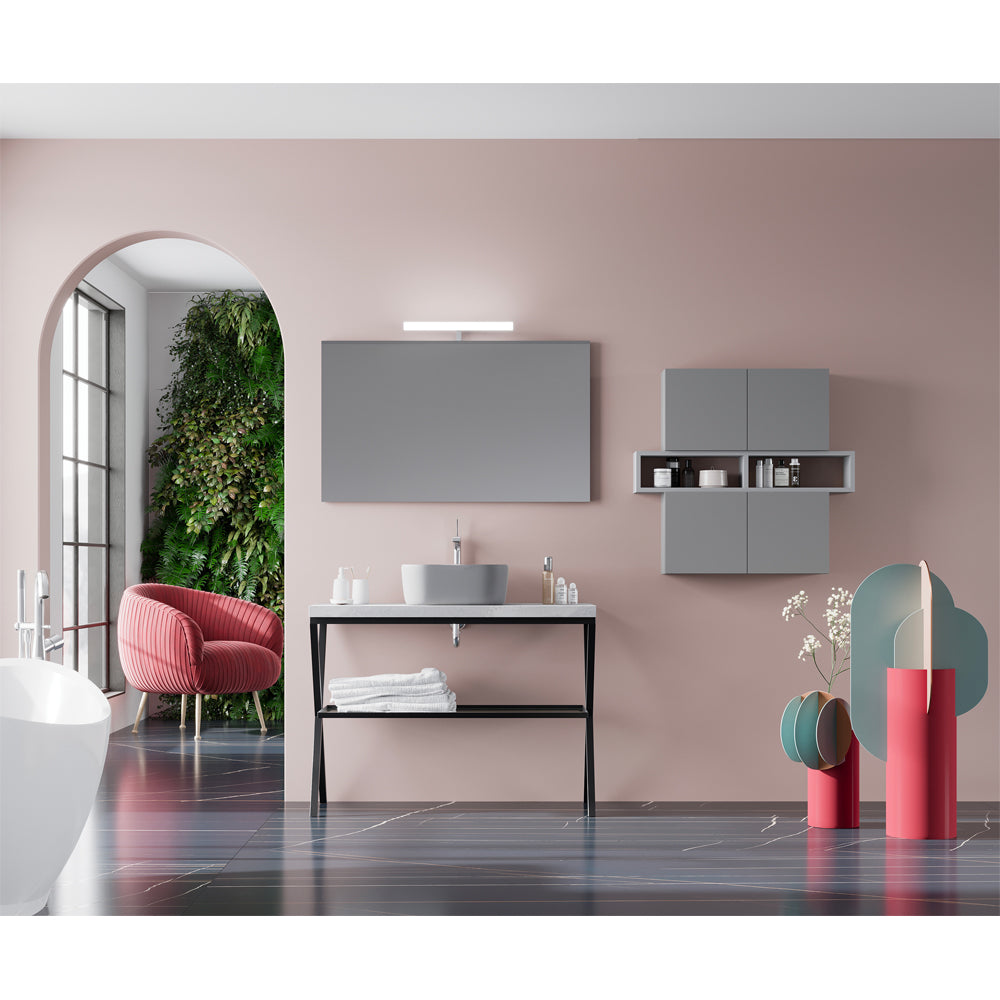 Cavalletto metallico nero opaco 60 cm — Savini Due