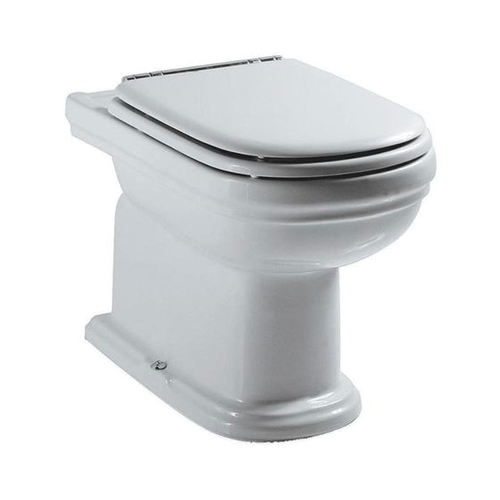 Sedile MDF poliesterato calla bianco - chiusura normale — SEBA
