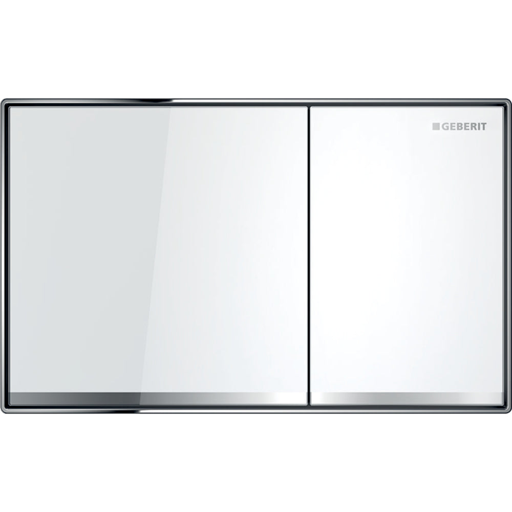 Placca di comando sigma 60" filo parete vetro nero — Geberit