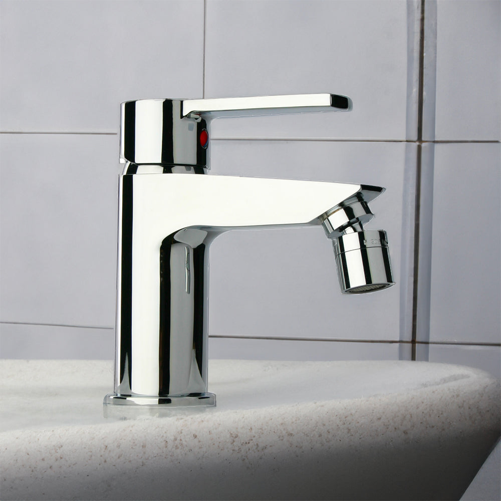 Miscelatore bidet le MANS" con sistema energy saving cromo + piletta 1"1/4 — Paini