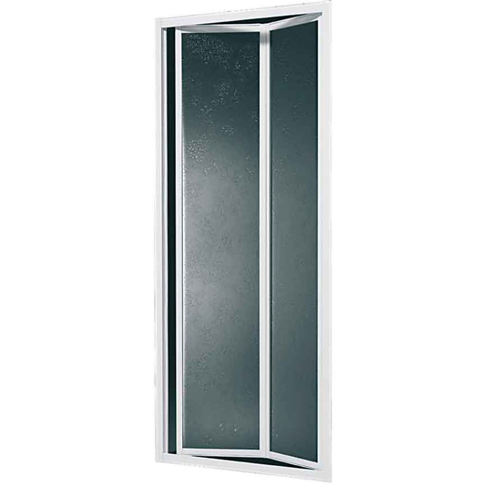 Porta doccia a soffietto Smeralda bollicine acrilico 88-93 - ap. 78 cm — Giava
