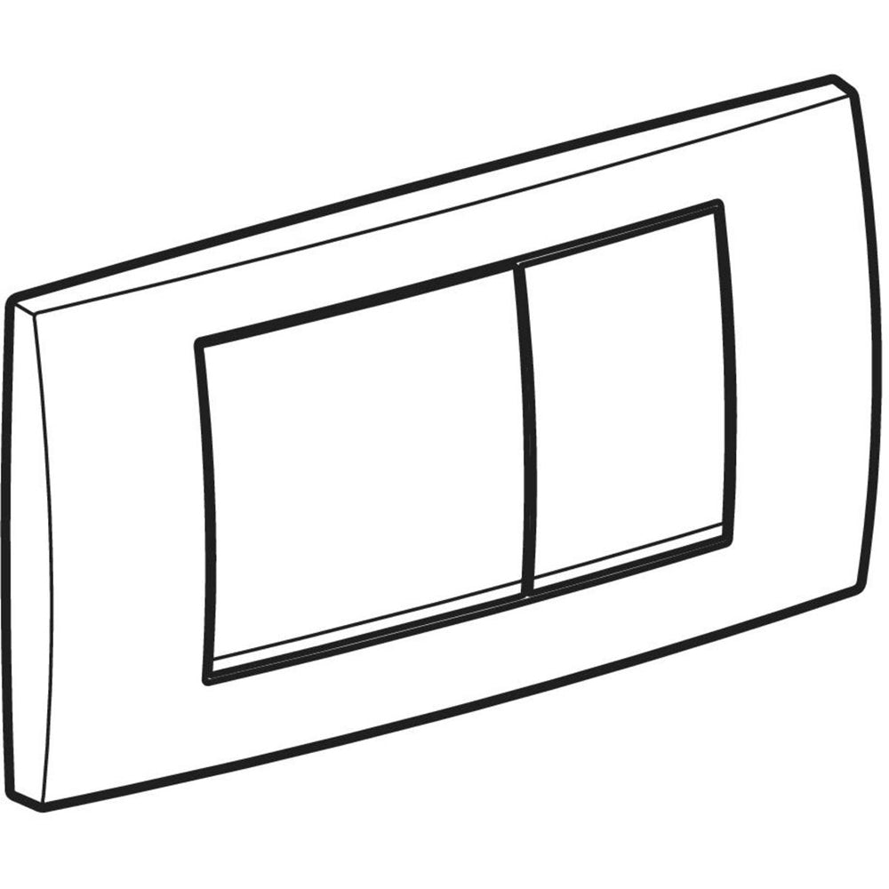 Placca di comando twinline 30" cromato opaco* — Geberit