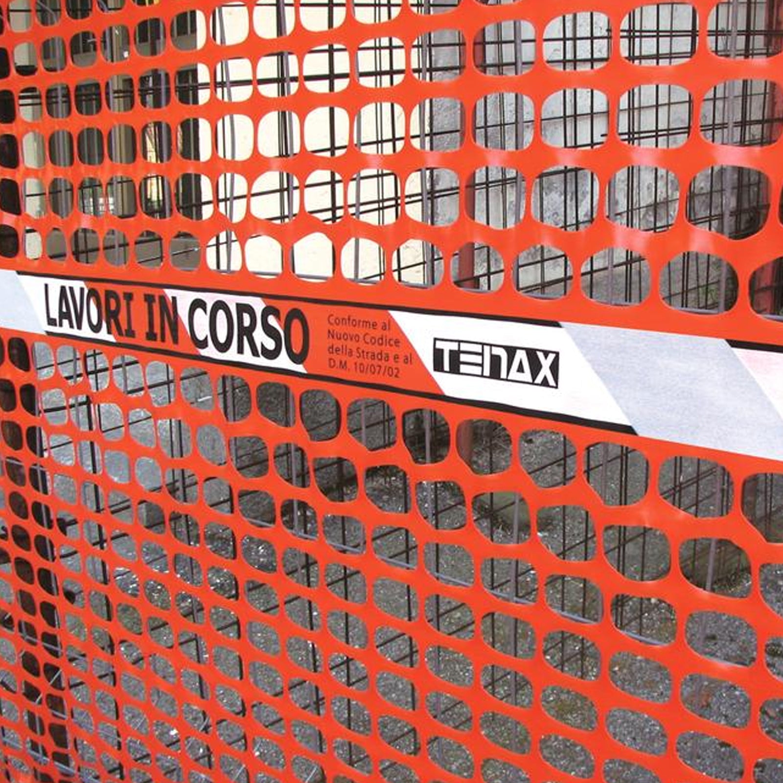 Rete di delimitazione cantiere pesante 1,2x50 mt — Cardinale