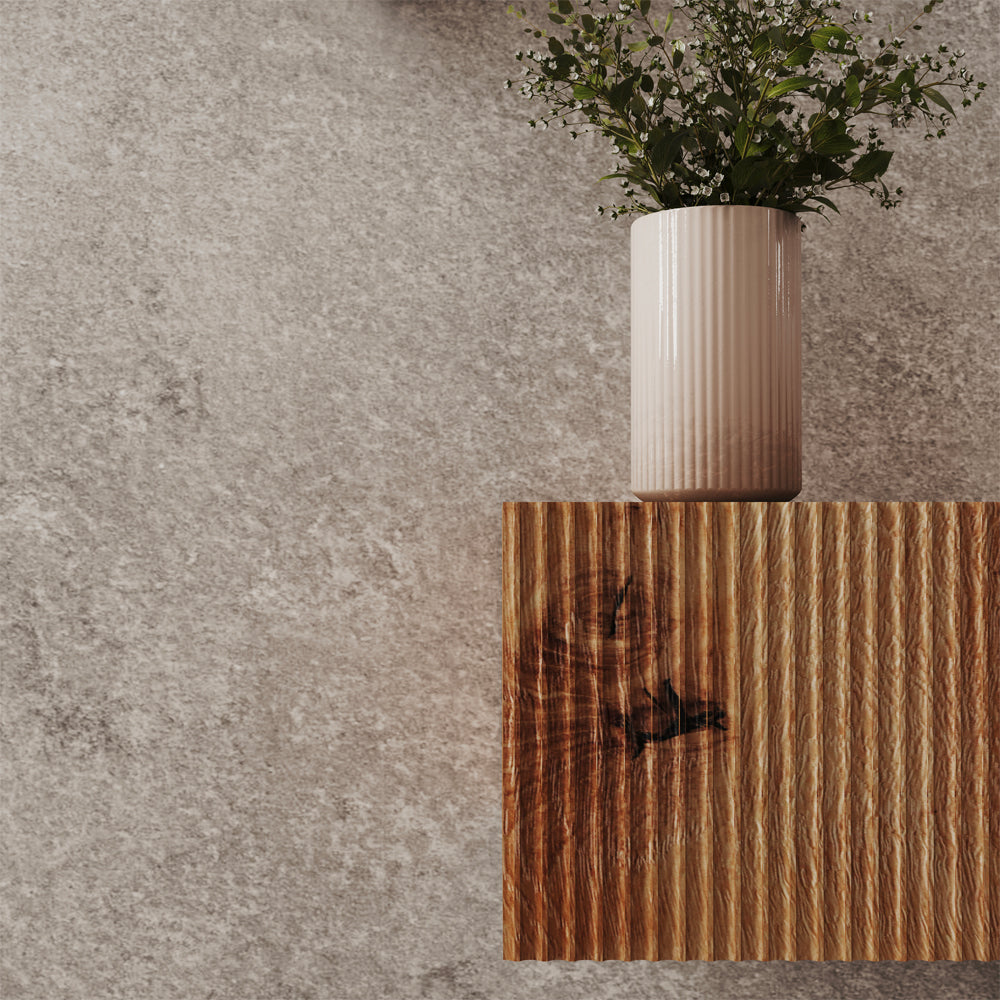 Cassettone con anta cannettata serie roma rovere oro — Savini Due