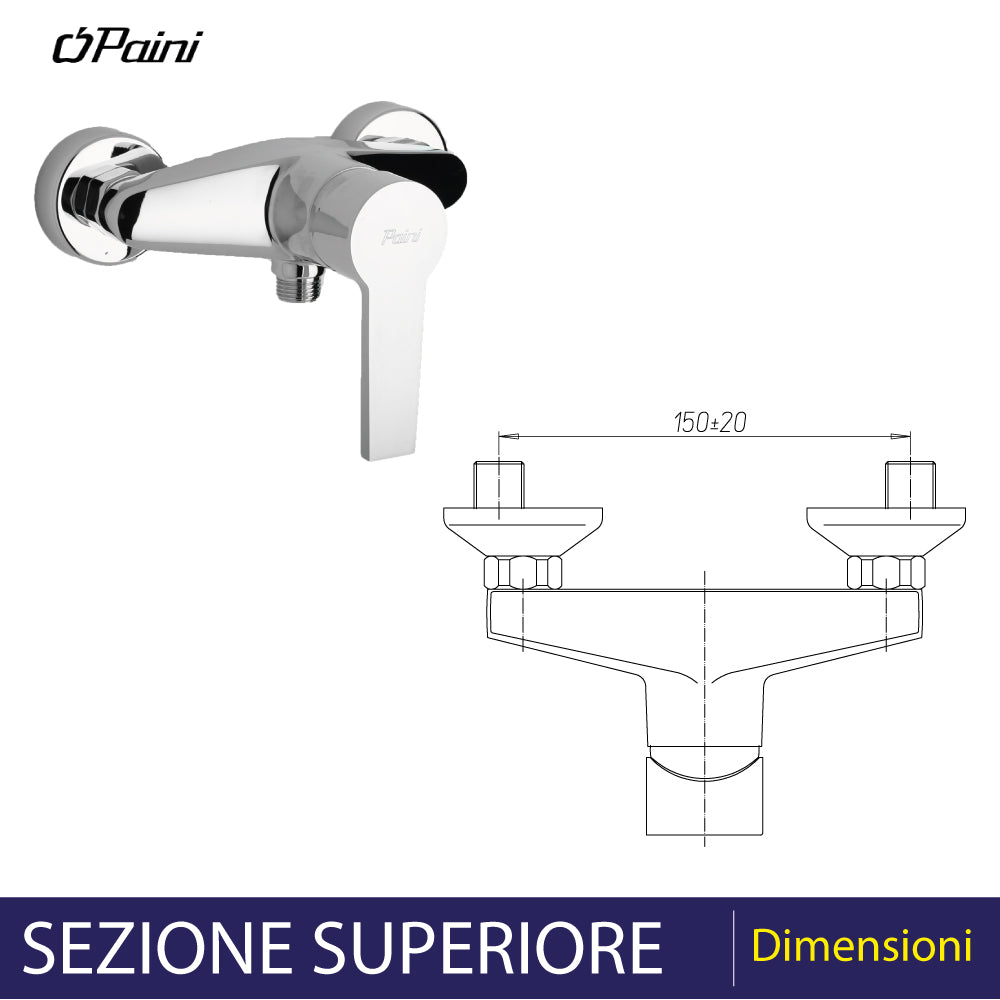 Miscelatore esterno doccia le MANS" cromo — Paini
