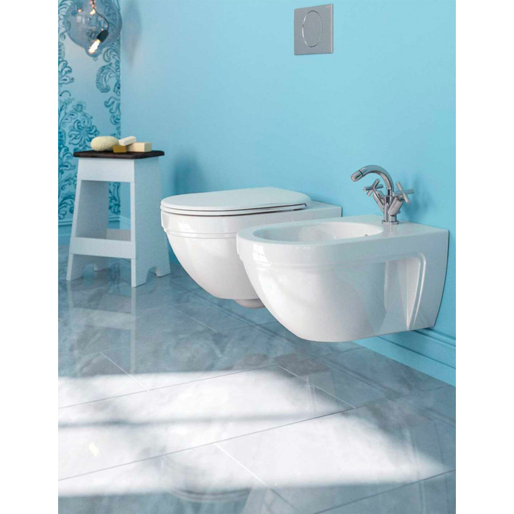 Sedile termoindurente canova bianco - chiusura normale — SEBA