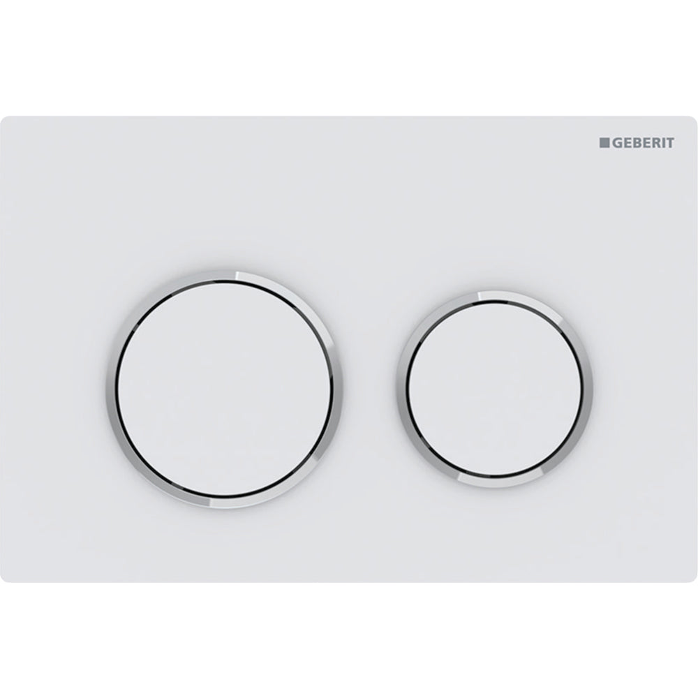 Placca di comando omega 20" bianco Opaco/ Cromato/ bianco opaco* — Geberit