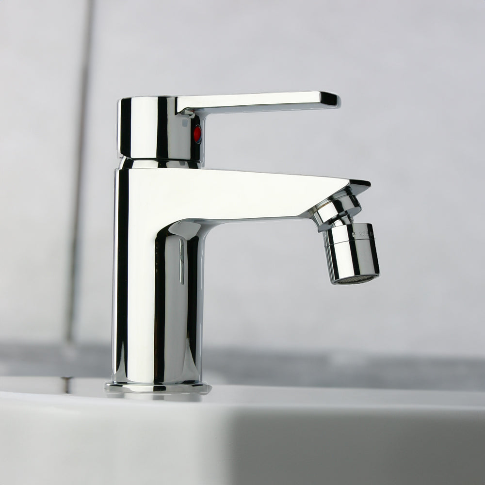 Miscelatore bidet le MANS" con sistema energy saving cromo + piletta 1"1/4 — Paini